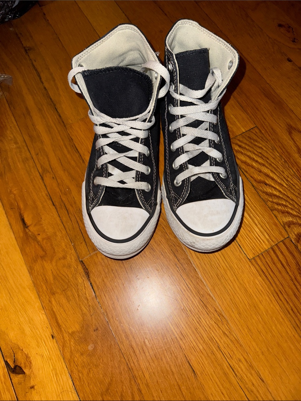 Converse Black and White High-Top Kids Sneakers